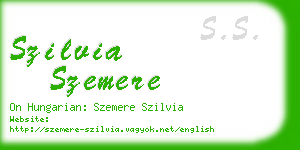 szilvia szemere business card